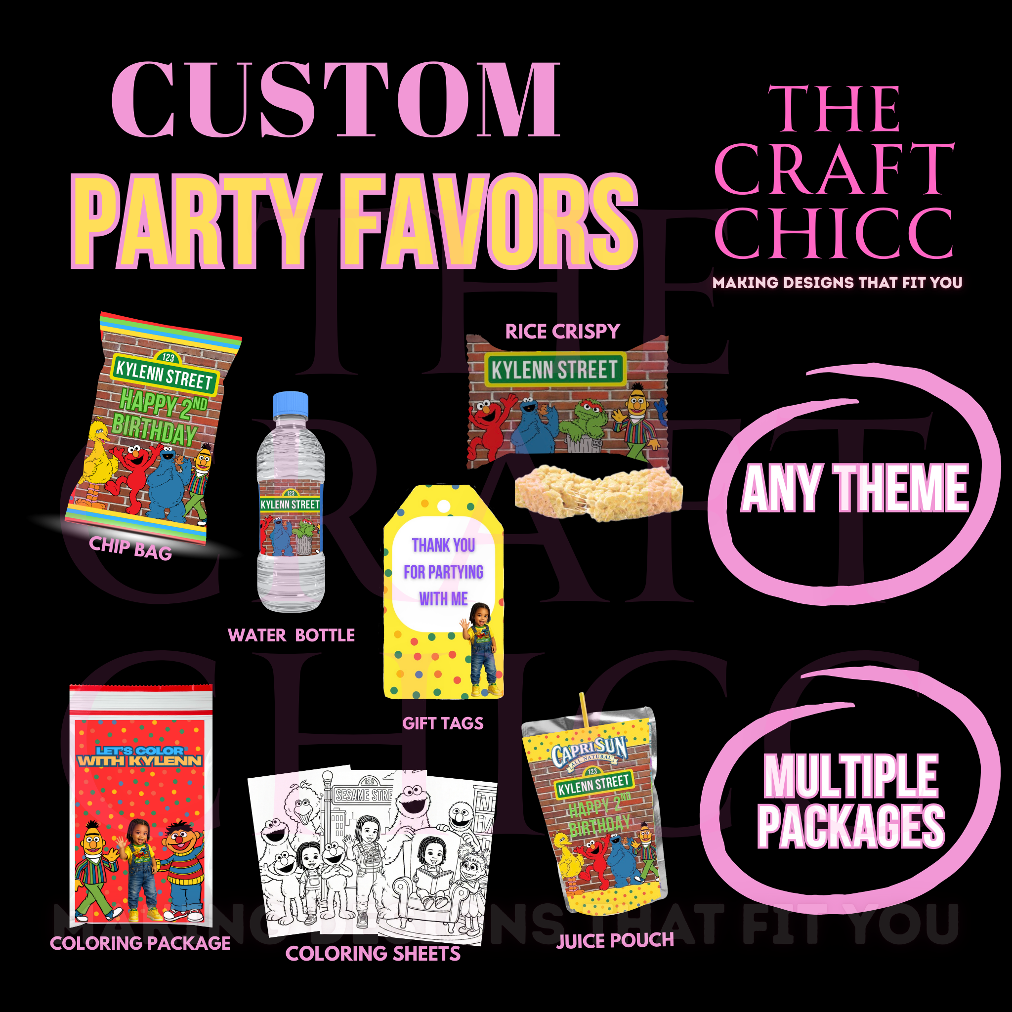 Custom Party Favors - FILLED